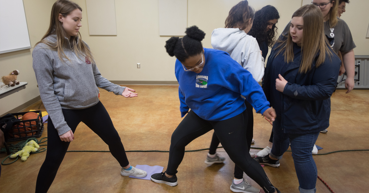 Students working together in a group activity